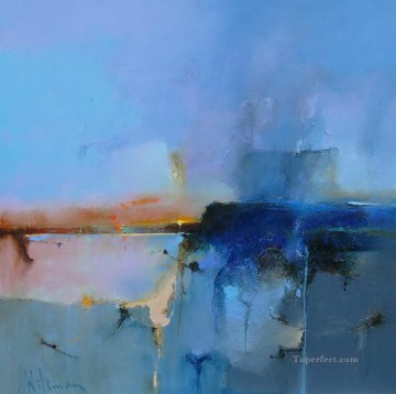 風景 Painting - ブルードリフトの抽象的な海の風景